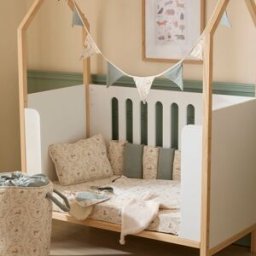 BB & Co Doudou lapin petit cœur jardin enchanté et fausse fourrure ivoire