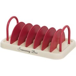 INF Organisateur d'épices pour comptoir de cuisine Blanc