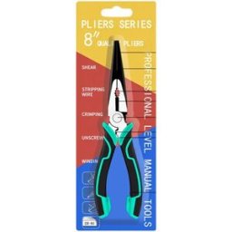 INF Pince à Bec Effilée Excentrique CRV 20 cm - Outil Multifonctionnel de Coupe et de Dénudage de Fils