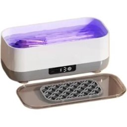 INF Nettoyeur ultrasonique rechargeable numérique avec lumière - 45khz 400ml pour brosses de maquillage, lunettes et bijoux