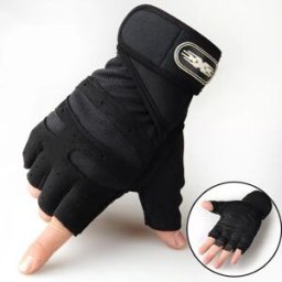 INF Gants d'entraînement - Respirants et confortables L Le noir