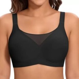 INF Soutien-gorge de maintien sans armatures Taille XL 38/85, Confortable et sculptant pour 70.0-80.0kg Le noir