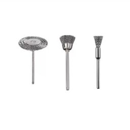 INF Ensemble de 9 têtes de brosse de nettoyage, de dérouillage et de polissage en acier inoxydable