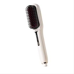 INF Brosse Lissante Chauffante de Voyage Portable - Chauffage Rapide & Conception Anti-Brûlure Blanc