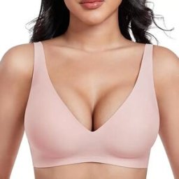 INF Soutien-gorge sans couture sans armatures pour femmes Taille XL - Confort et soutien doux au quotidien Rose