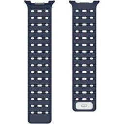 INF Bracelet de montre magnétique en silicone respirant 46/44/40mm compatible avec Samsung Galaxy Watch Bleu