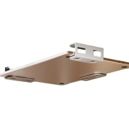 INF Support Ordinateur Portable Sous Bureau (Lot de 3) avec Protections en Silicone – Support Métallique Invisible Blanc