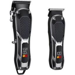 INF Tondeuse Professionnelle Huile Cheveux - Acier Inoxydable, Guides Réglables, Écran LED