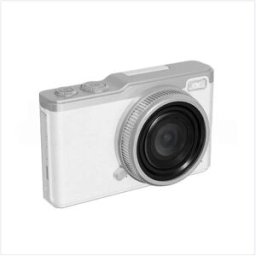 INF Appareil photo numérique 6400 Pixel (64MP) - Capteur CCD, Vidéo 4K, Zoom 16x, Type-C, Transfert OTG Blanc