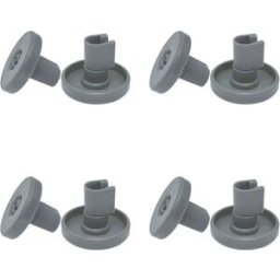 INF Roulette de panier 40 mm pour lave-vaisselle AEG, Privileg, Zanussi, pack de 8