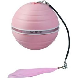INF Balle Automatique pour Chat - Jouet Interactif Auto-Rotatif pour Chats d'Intérieur Rose
