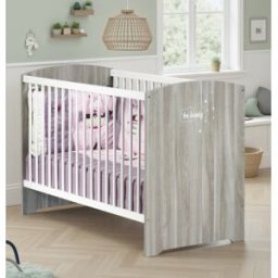 Sauthon Lit bébé 120 x 60 Smile Chêne Silex