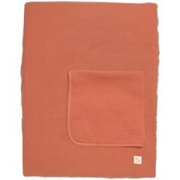 Sauthon Matelas à langer + housse + serviette housse élastique uni Terracotta