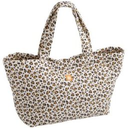 Sauthon Sac cabas en gaze de coton matelassé imprimé Léopard