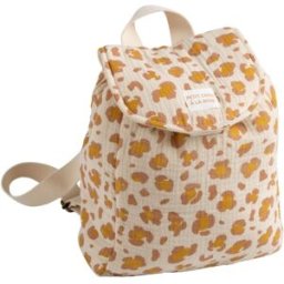 Sauthon Sac à dos maternelle en gaze de coton léopard Petit Chou