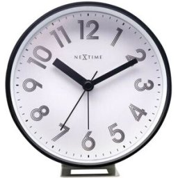 Nextime Réveil matin silencieux noir sur pied