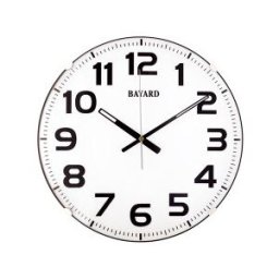 Horloge murale Bayard gros chiffres noirs