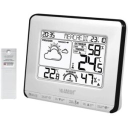 LaCrossTechno Station météo grise à poser sur piles