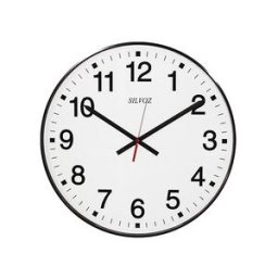 SILVOZ HORBINOR Pendule à quartz ronde cadran blanc grand diamètre Ø 50 cm