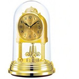 Pendule 400 jours cadran doré chiffres arabes 17cm Bayard