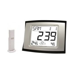 AUTRE Station météo radio-pilotée grise avec sonde extérieure