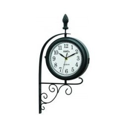 AMS Pendule murale d extérieur double face rotative étanche