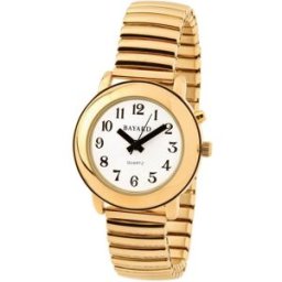 BAYARD Montre parlante en métal doré petit modèle