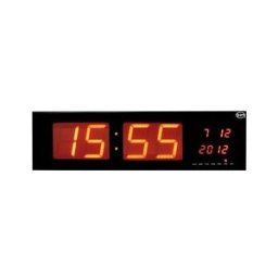 MOINEAU Horloge murale digitale affichage rouge heures et date grand format
