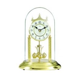 SILVOZ HORBINOR Pendule 400 jours cadran blanc colonnes dorées ciselées 30 cm