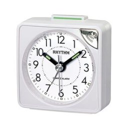 Réveil matin lumineux compact blanc Rhythm couleur : Blanc