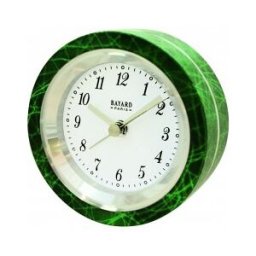 BAYARD Réveil de style rond en métal entourage vert