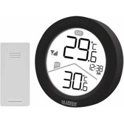 LaCrossTechno Station météo radio-pilotée ronde à poser
