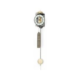 AMS Pendule murale mécanique squelette cadran blanc