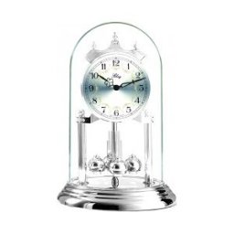 SILVOZ HORBINOR Pendule 400 jours à quartz métal argenté 22 cm