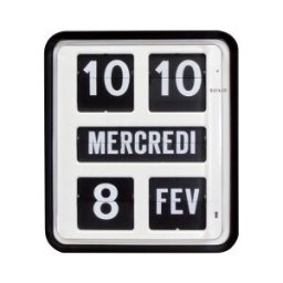 SPIERO Pendule murale rectangulaire à calendrier perpétuel