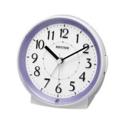 RHYTHM Réveil violet ultra silencieux avec éclairage automatique par capteur couleur : Doré