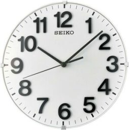 Pendule murale à fixer ou à poser blanche Seiko