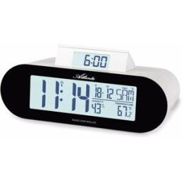 Atlanta Réveil radio-piloté digital rectangle date et température