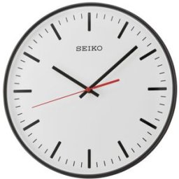 Pendule murale silencieuse Seiko trotteuse rouge