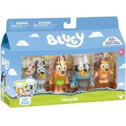 Moose Coffret 4 figurines Bluey - La famille en cuisine