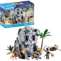 Ile au trésor pirate et monstre marin Playmobil Pirates 71531