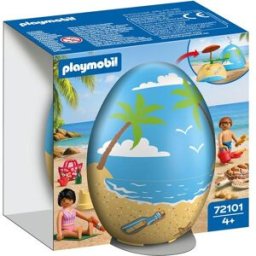 Oeuf2 en 1 Vacances à la plage Playmobil 72101