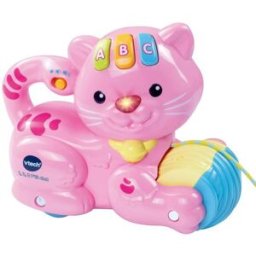 VTech Jouet à tirer - 1,2,3 P'tit chat rose