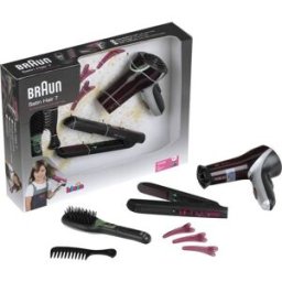 Klein Set coiffure Braun satin hair 7