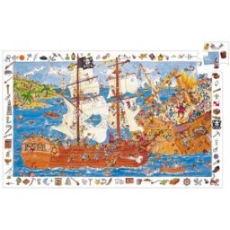 Puzzle Observation 100 Pièces - Les Pirates - Djeco