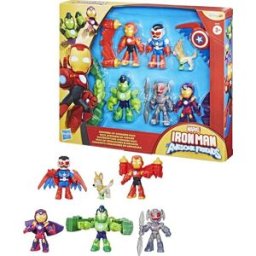 Hasbro Coffret figurines Avengers en armure - Iron Man et ses amis incroyables