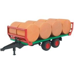 Bruder Remorque de Transport de Paille avec 8 Bottes Rondes