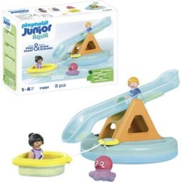 Ilot avec toboggan aquatique Playmobil Junio Aqua 71687
