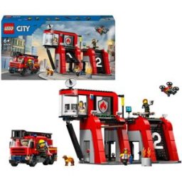 La caserne et le camion de pompiers Lego City 60414