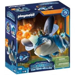 Playmobil Jeu De Figurines Dragons Nine Realms Plowhorn Dangelo Avec Accessoires Lumineux